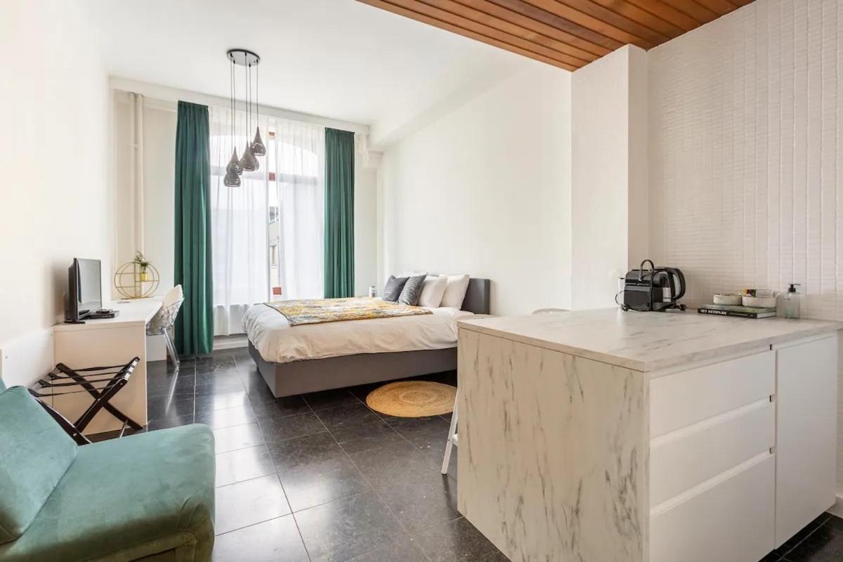 Riverview Studio In Historical Heart Of Antwerpen Bagian luar foto